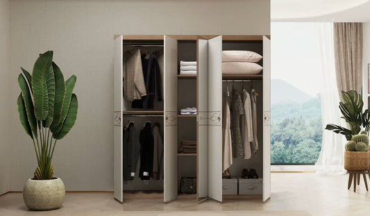 ALVIN Garderobeskab m. 5 dør