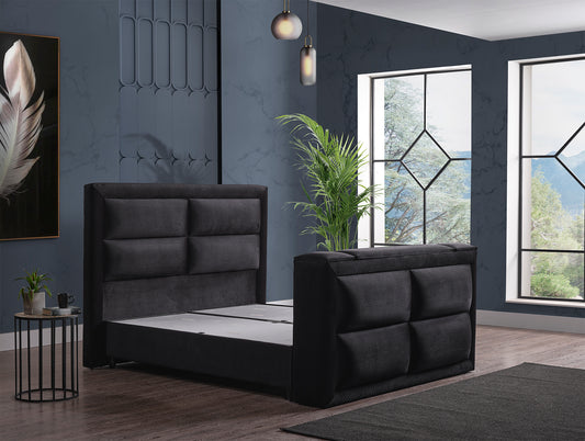 NEW KING Opbevaringsseng m. Hovedgavl