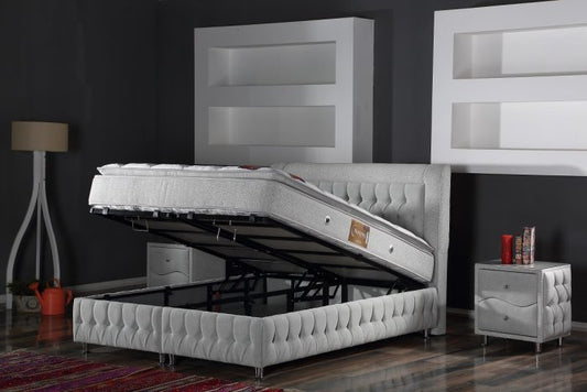 ZUMRUT Opbevaringsseng m. Hovedgavl