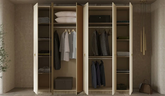 NITRA Garderobeskab m. 6 dør