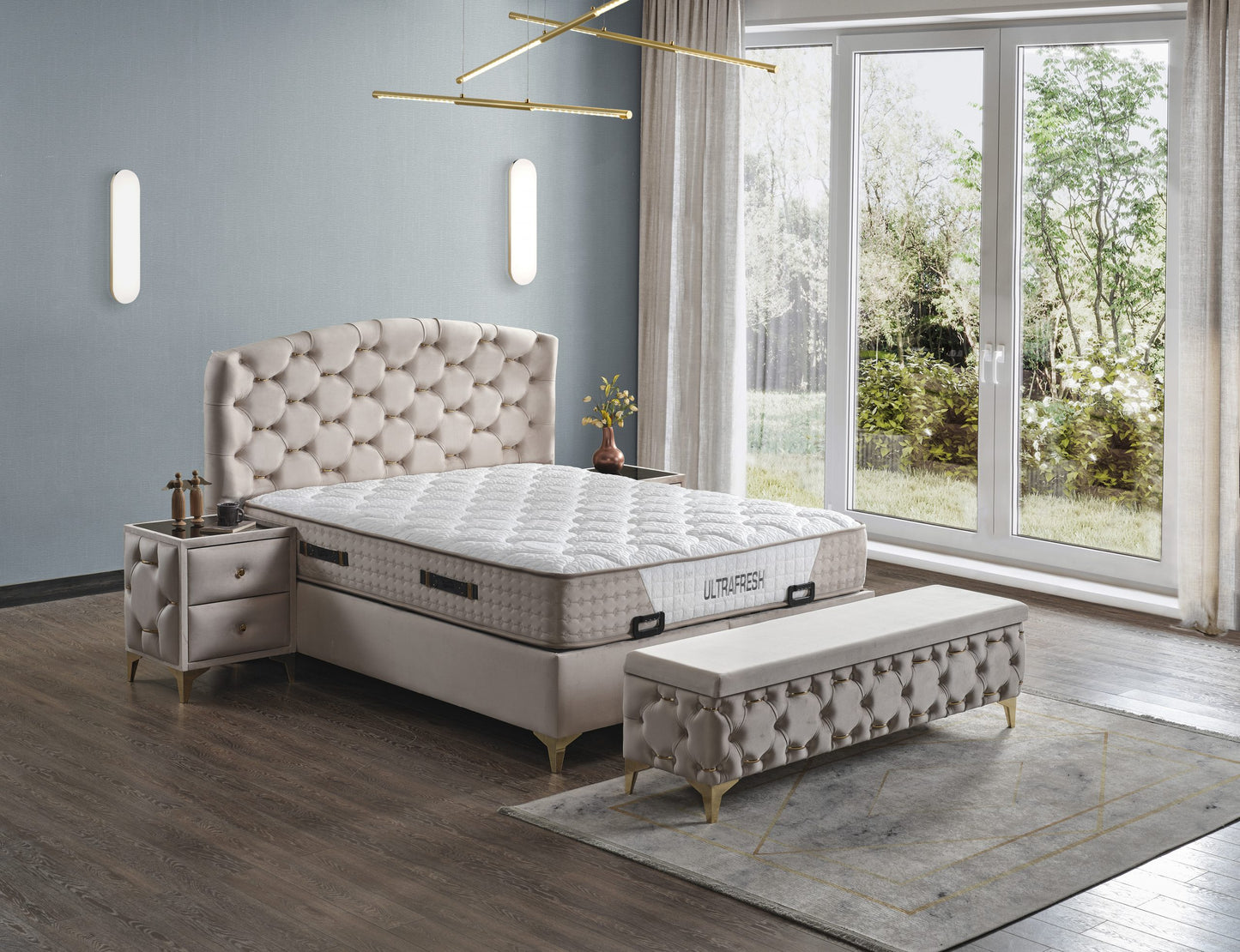 PETEK Opbevaringsseng m. Hovedgavl