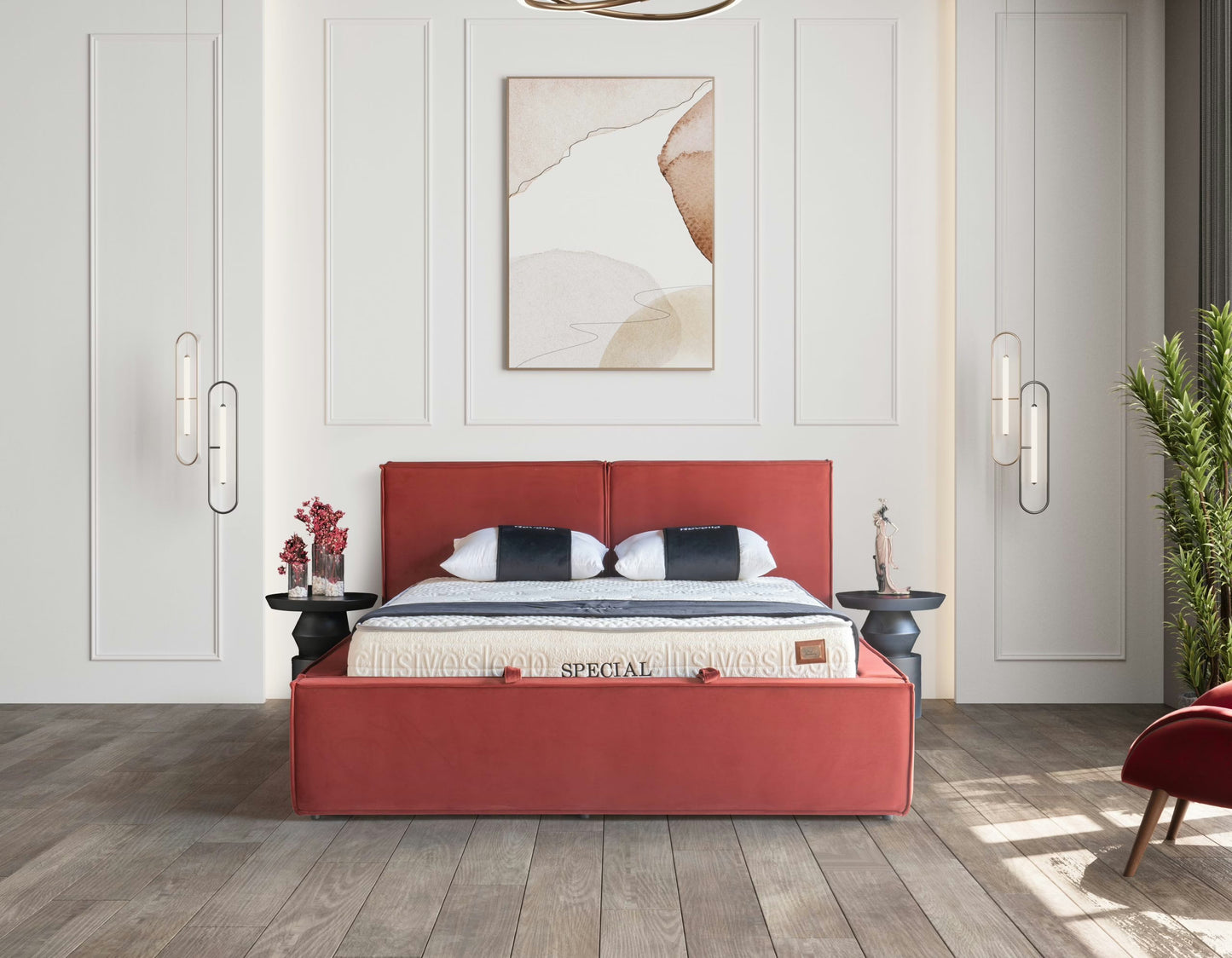 ROMA Opbevaringsseng m. Hovedgavl