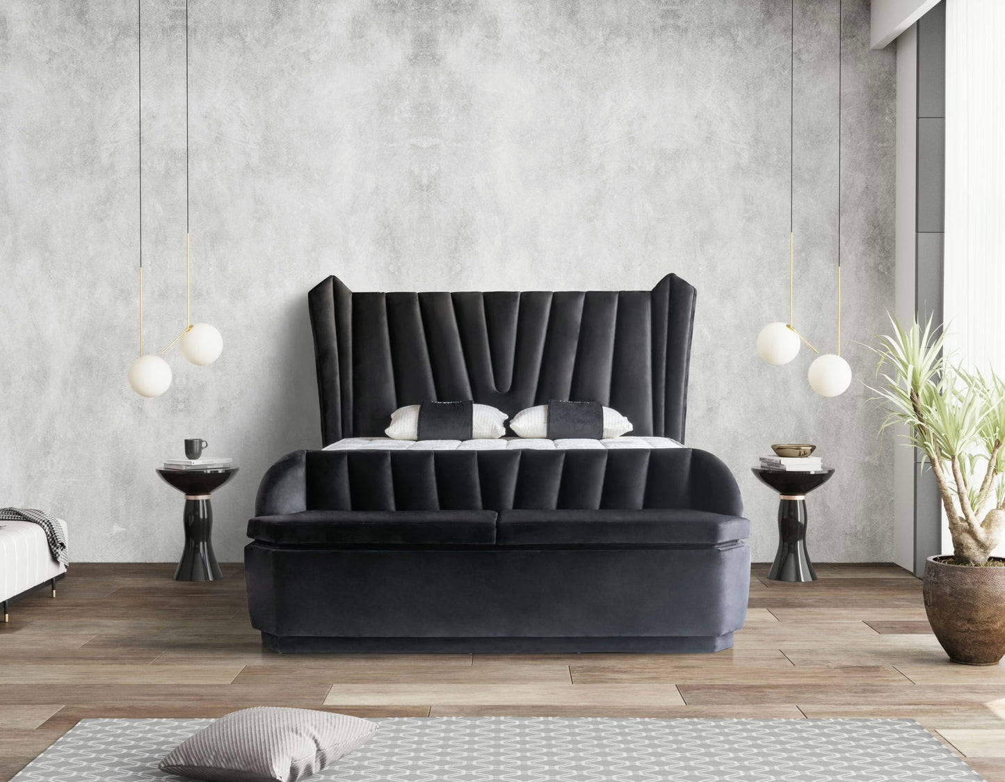 SERENE Opbevaringsseng m. Hovedgavl