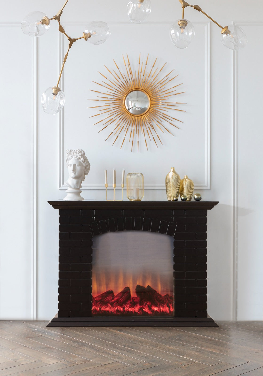 FLAME Konsolbord m. Pejs