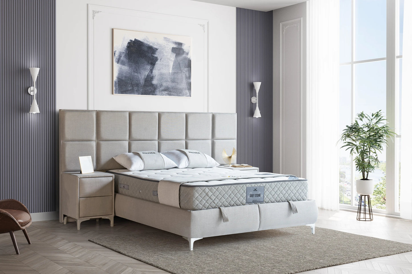 RELAX WELL XL Opbevaringsseng m. Hovedgavl