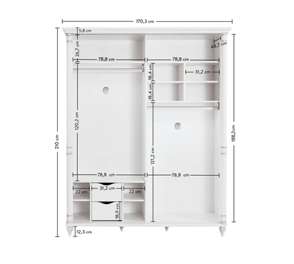 ROMANTINCA Garderobeskab