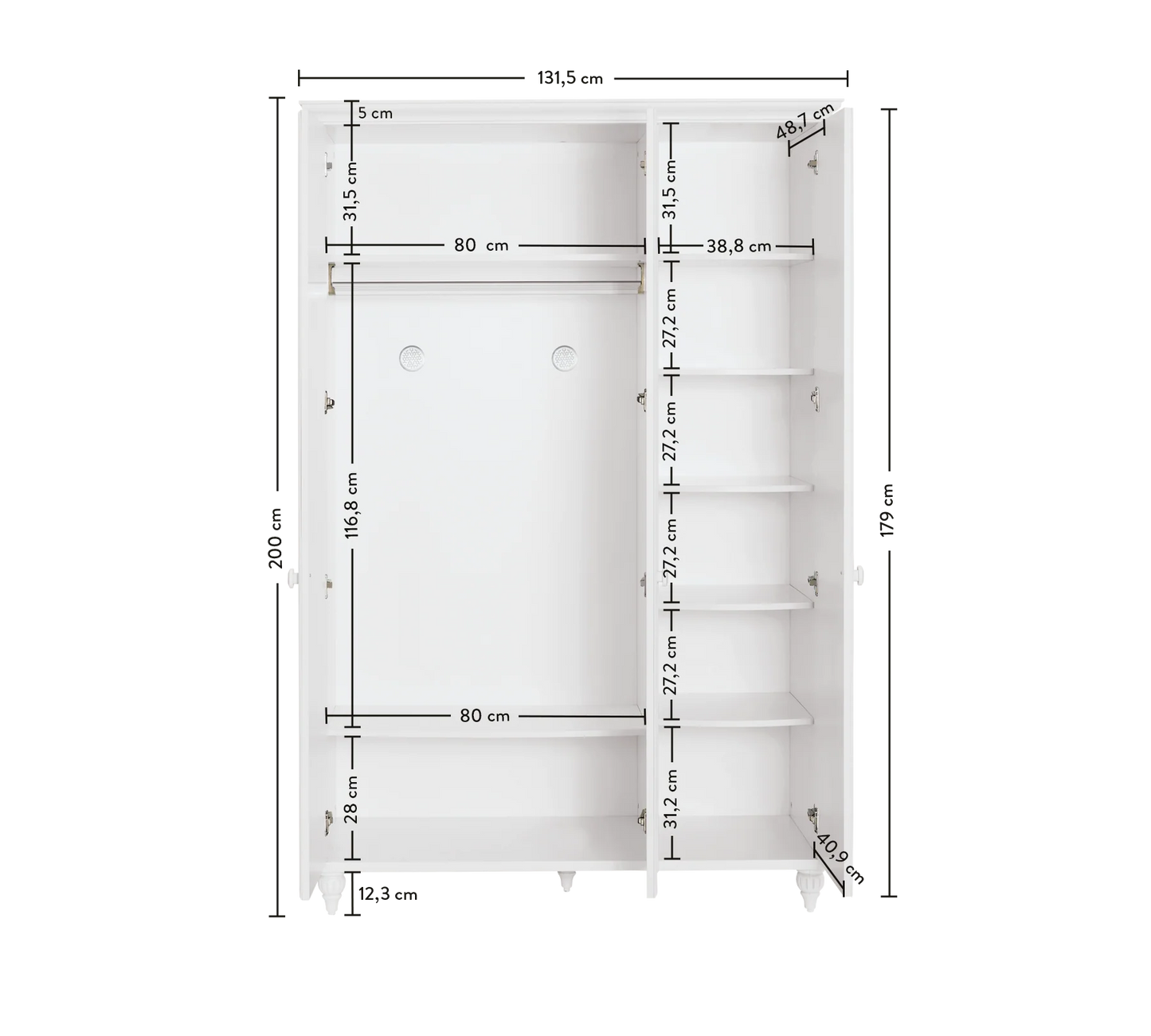 ROMANTINCA Garderobeskab