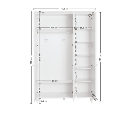 ROMANTINCA Garderobeskab