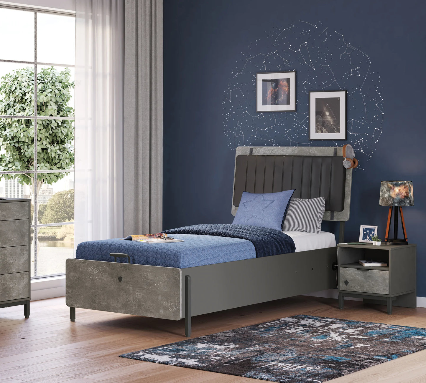 SPACE GREY Børneværelsessæt