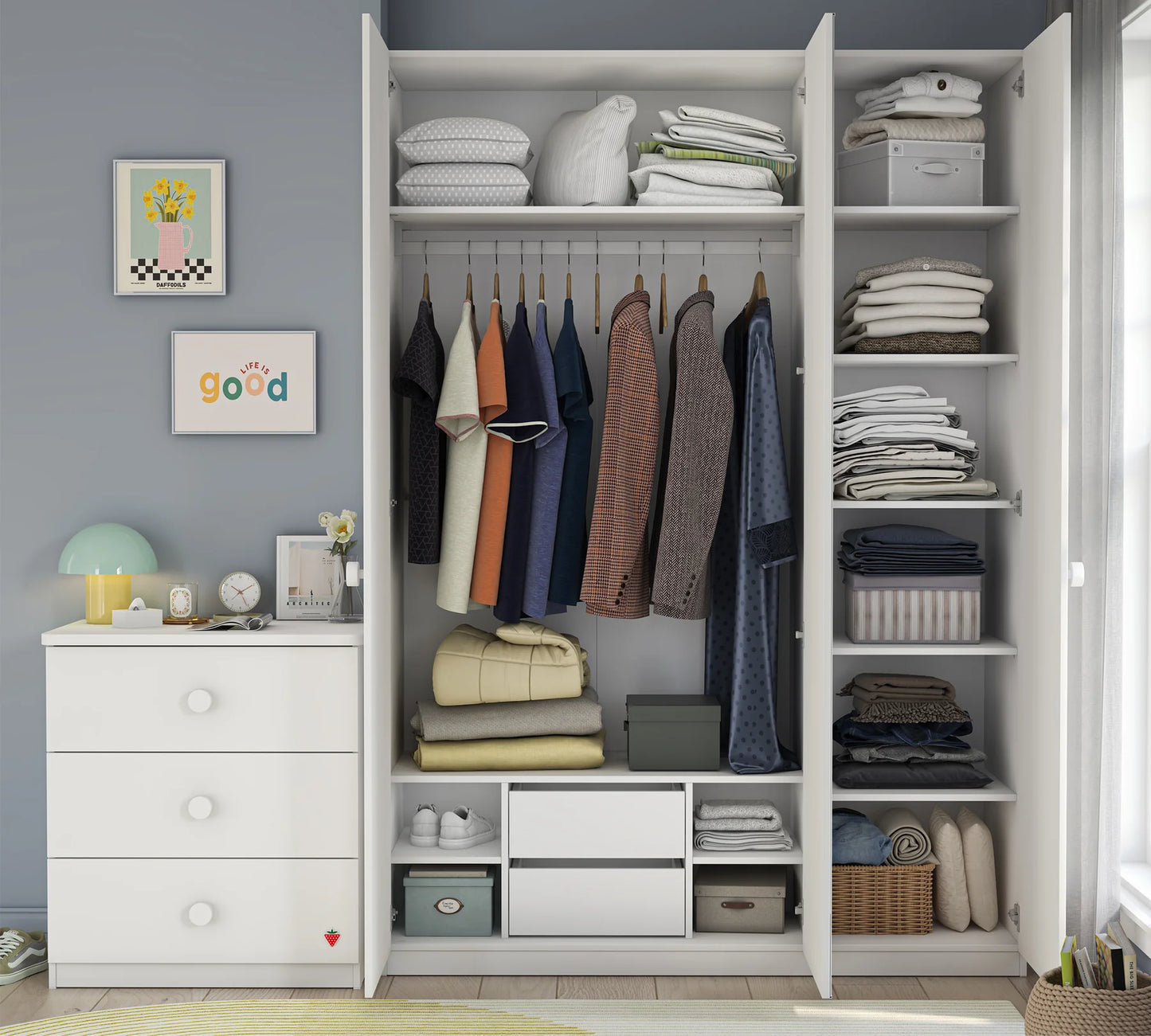 VARIA HVID Børneværelsessæt