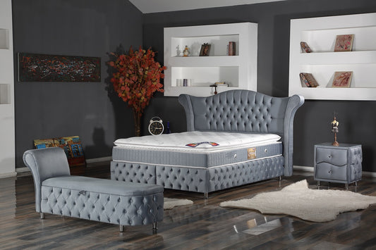 BARCELONA Opbevaringsseng m. Hovedgavl