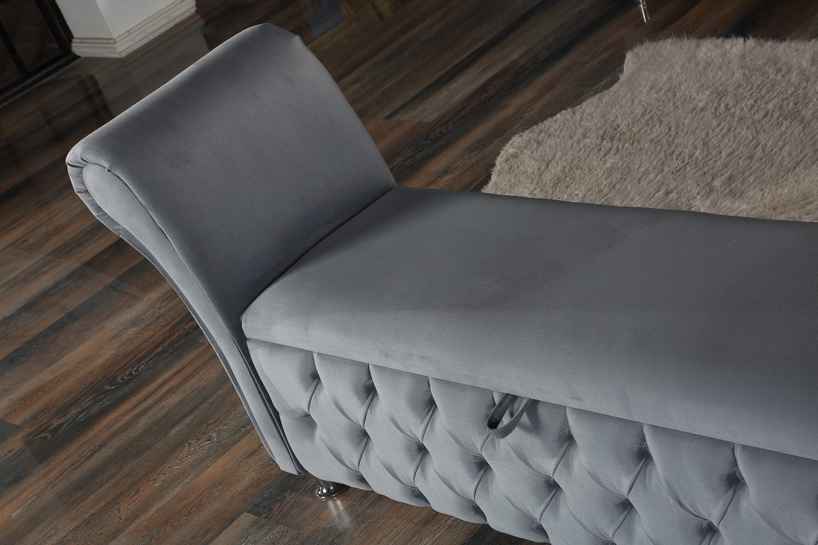 BARCELONA Opbevaringsseng m. Hovedgavl