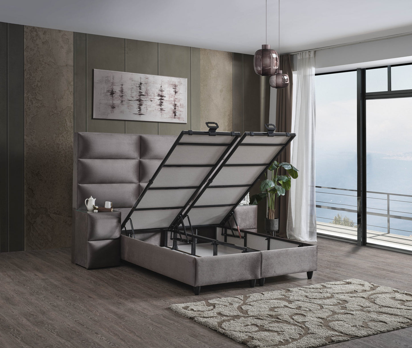 ELISA XL Opbevaringsseng m. Hovedgavl