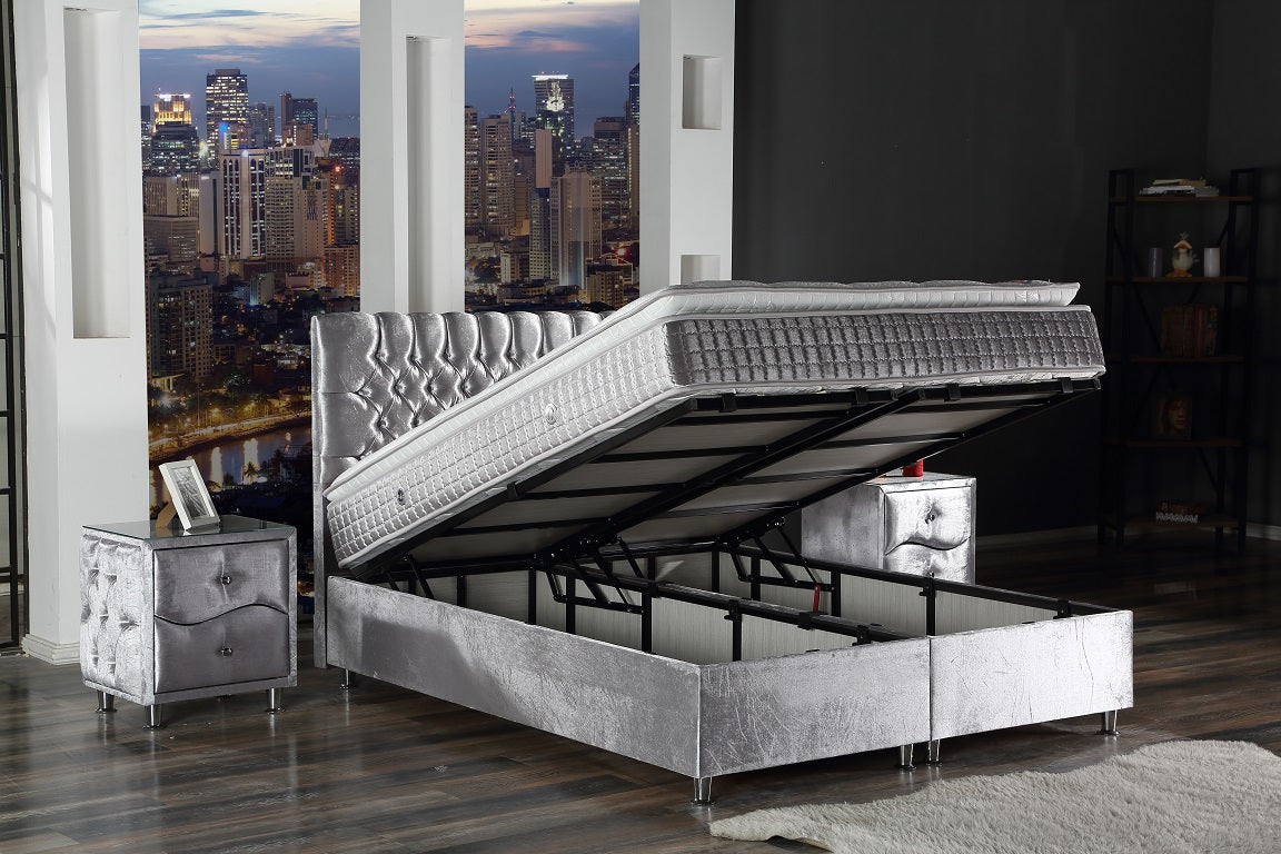 EXELANS Opbevaringsseng m. Hovedgavl