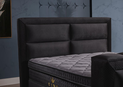 NEW KING Opbevaringsseng m. Hovedgavl