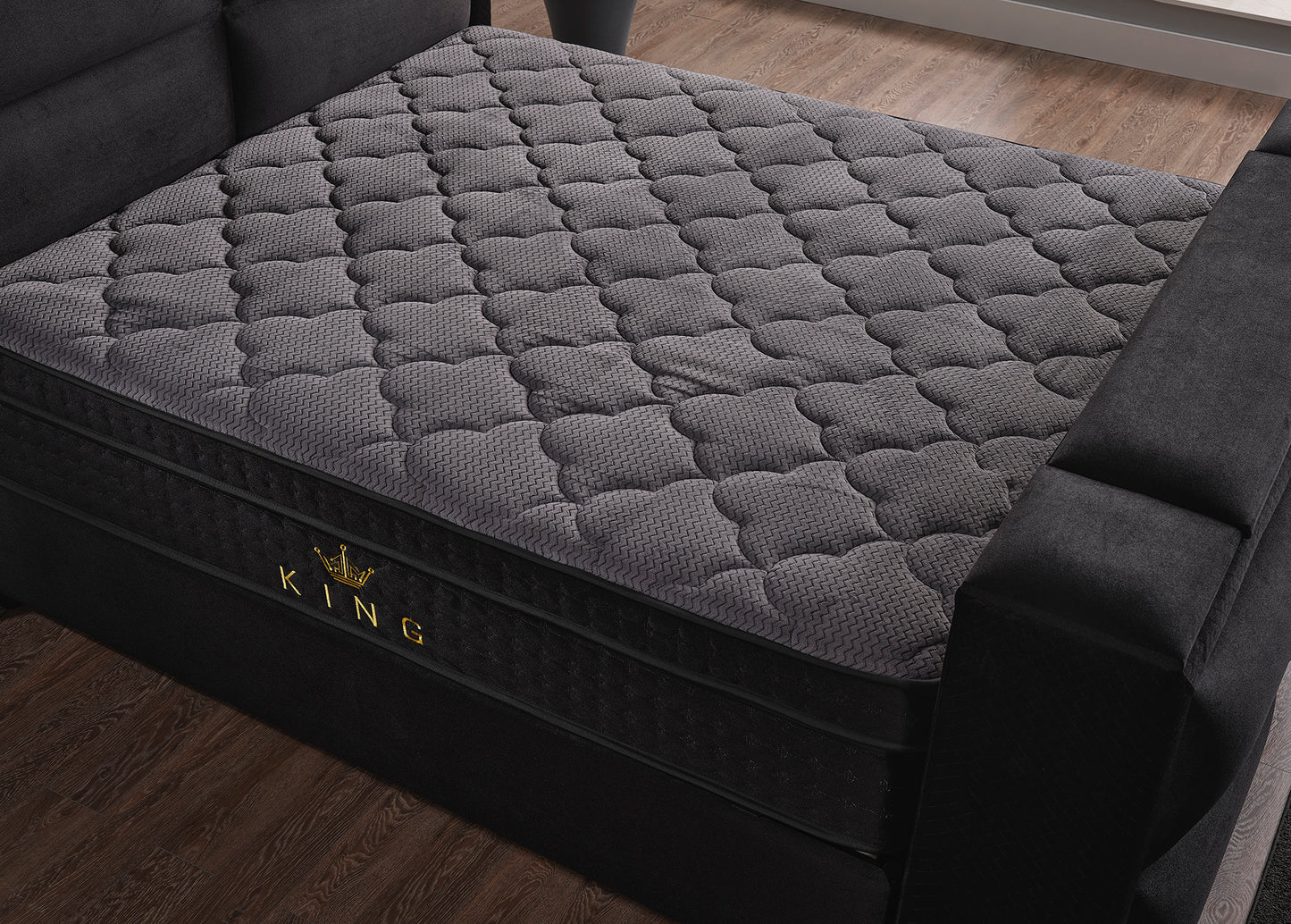 NEW KING Opbevaringsseng m. Hovedgavl