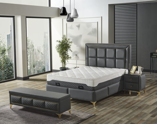 LIFE STYLE Opbevaringsseng m. Hovedgavl