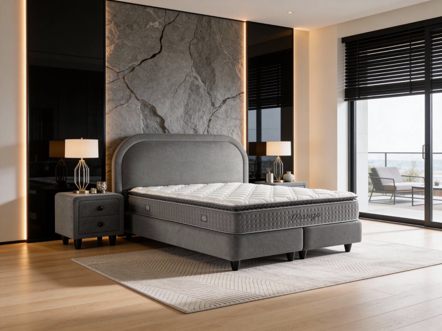 MANGO Opbevaringsseng m. Gavl
