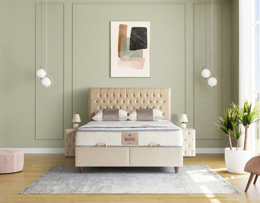 PEARLY Opbevaringsseng m. Hovedgavl