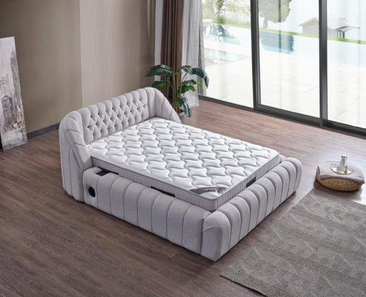 SAFRAN Opbevaringsseng m. Hovedgavl