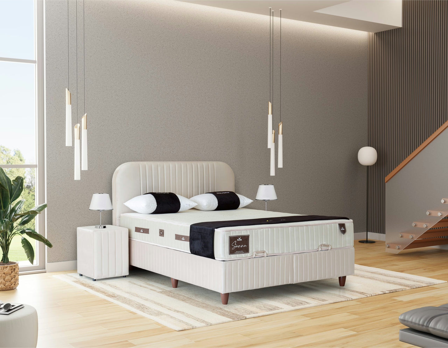 SIENNA LINE Opbevaringsseng m. Hovedgavl