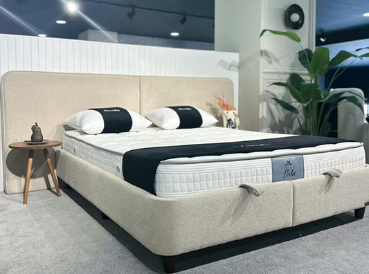 LEDA XL Opbevaringsseng m. Hovedgavl