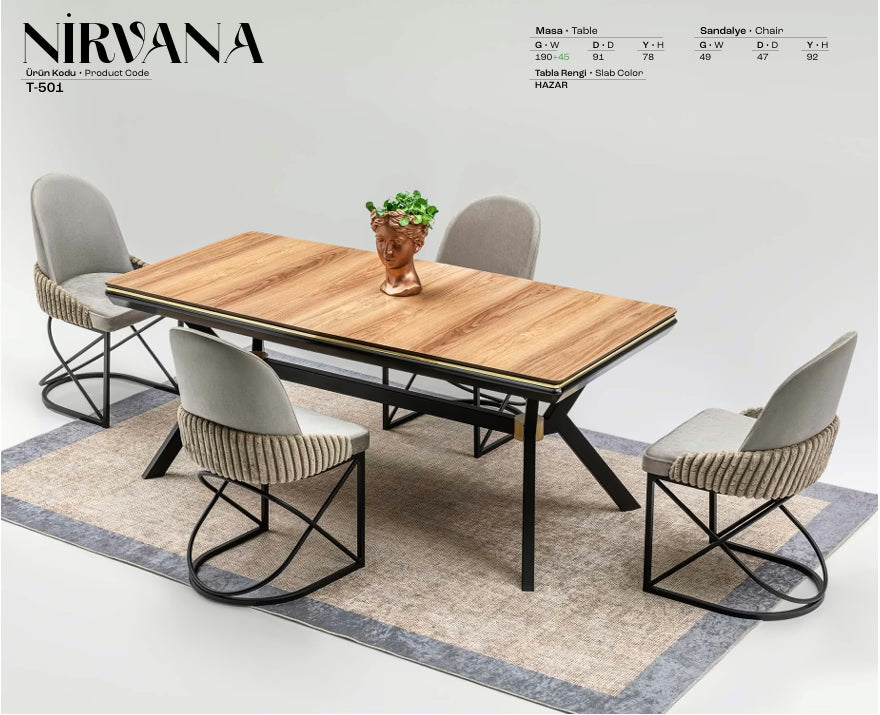 NIRVANA Spisebordsæt