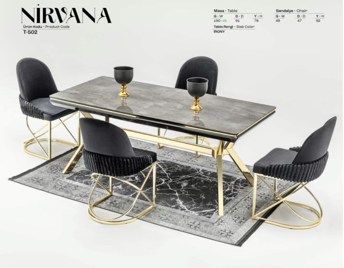 NIRVANA Spisebordsæt