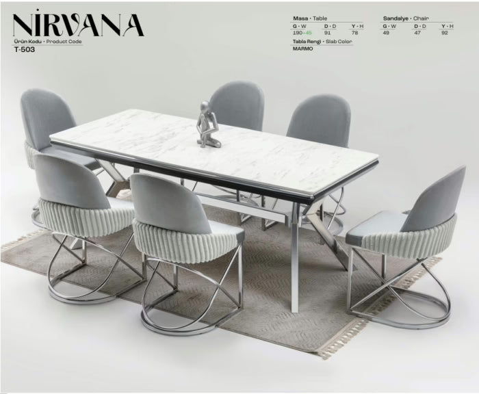 NIRVANA Spisebordsæt