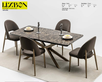 LIZBON Spisebordsæt