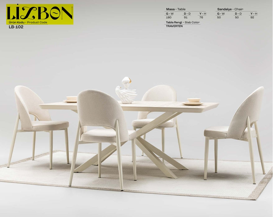 LIZBON Spisebordsæt