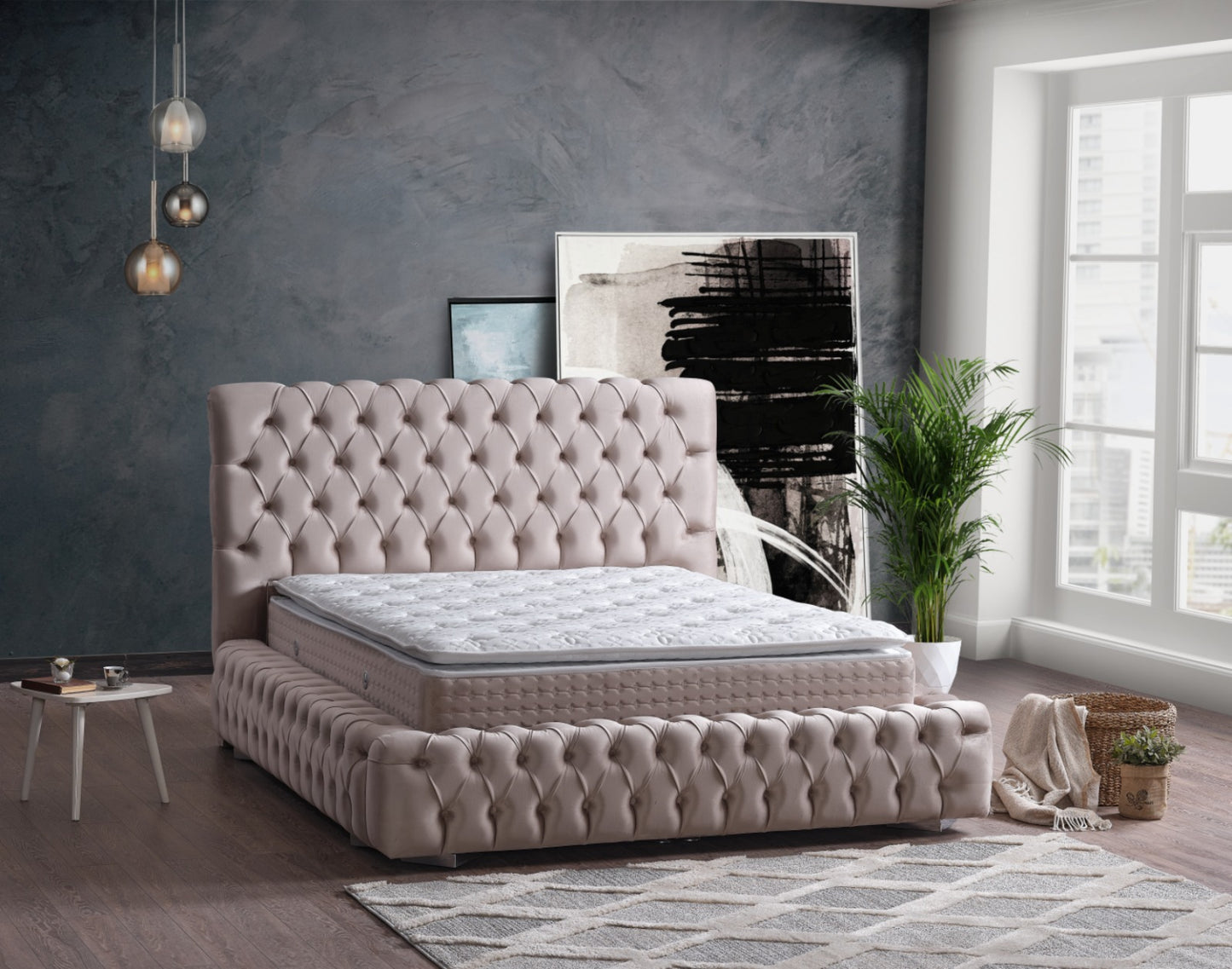 TESLA Opbevaringsseng m. Hovedgavl