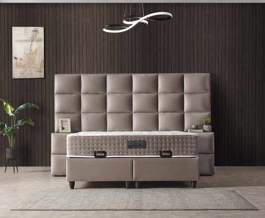 VENEZIA Opbevaringsseng m. Hovedgavl