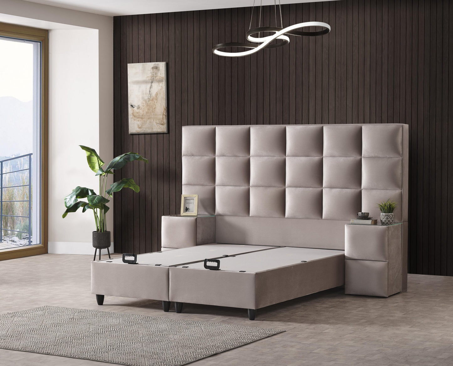 VENEZIA Opbevaringsseng m. Hovedgavl