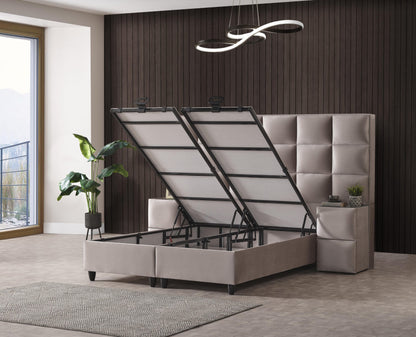 VENEZIA Opbevaringsseng m. Hovedgavl