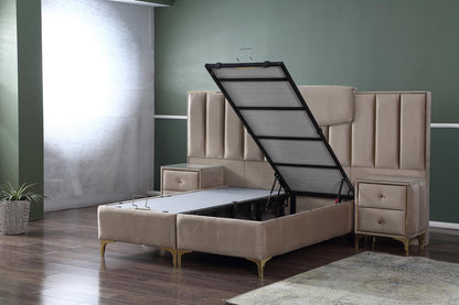 BELLA Opbevaringsseng m. Hovedgavl