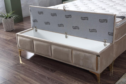 BELLA Opbevaringsseng m. Hovedgavl