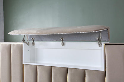 BELLA Opbevaringsseng m. Hovedgavl