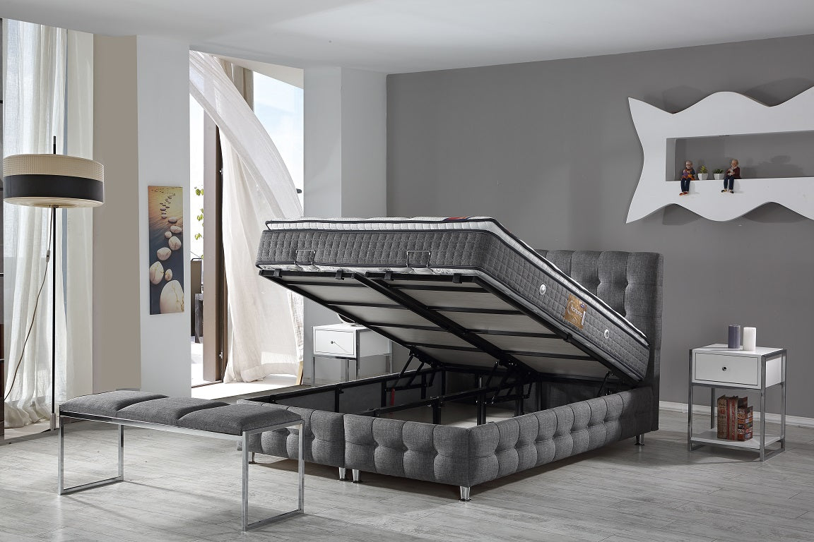 SARAY Opbevaringsseng m. Hovedgavl