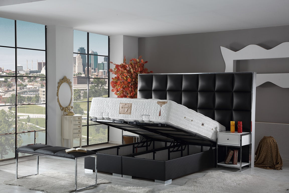 BRUKSEL Opbevaringsseng m. Hovedgavl