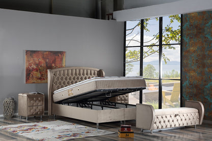 ZEHRA Opbevaringsseng m. Hovedgavl