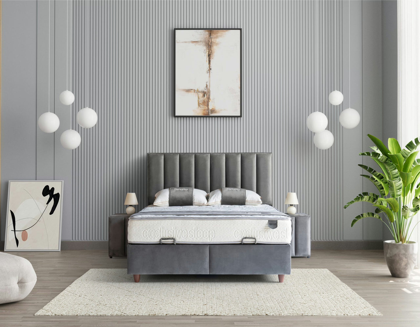 DIAMOND Opbevaringsseng m. Hovedgavl