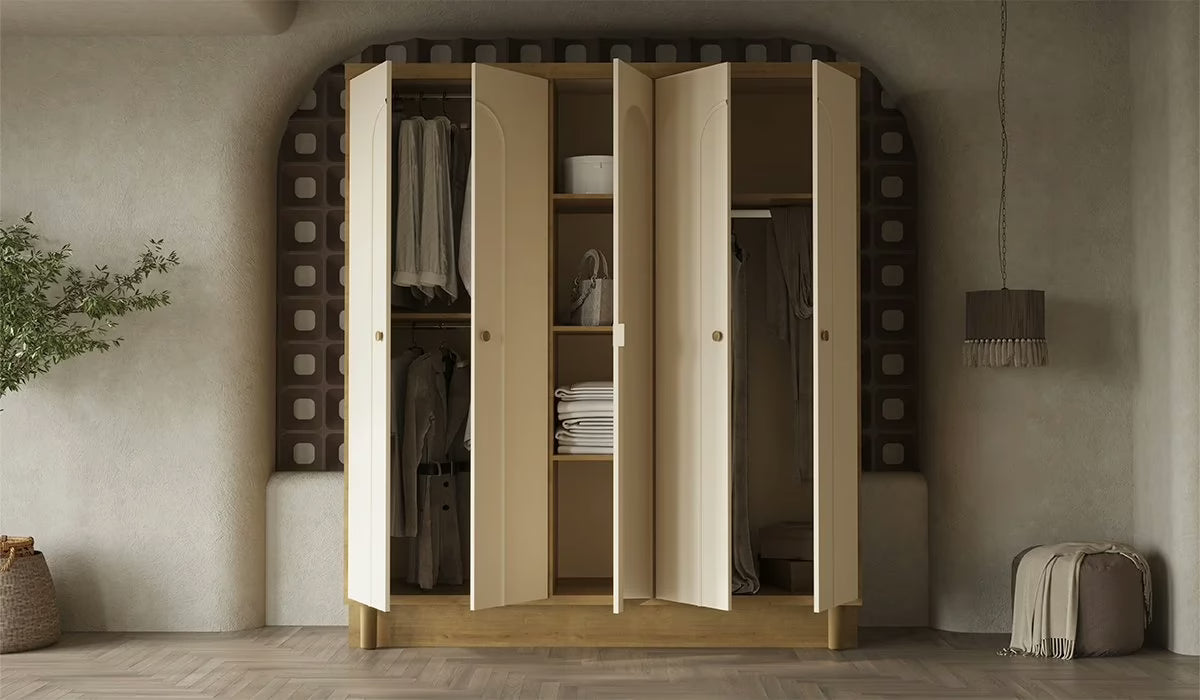 ECO BOHEM Garderobeskab m. 5 dør