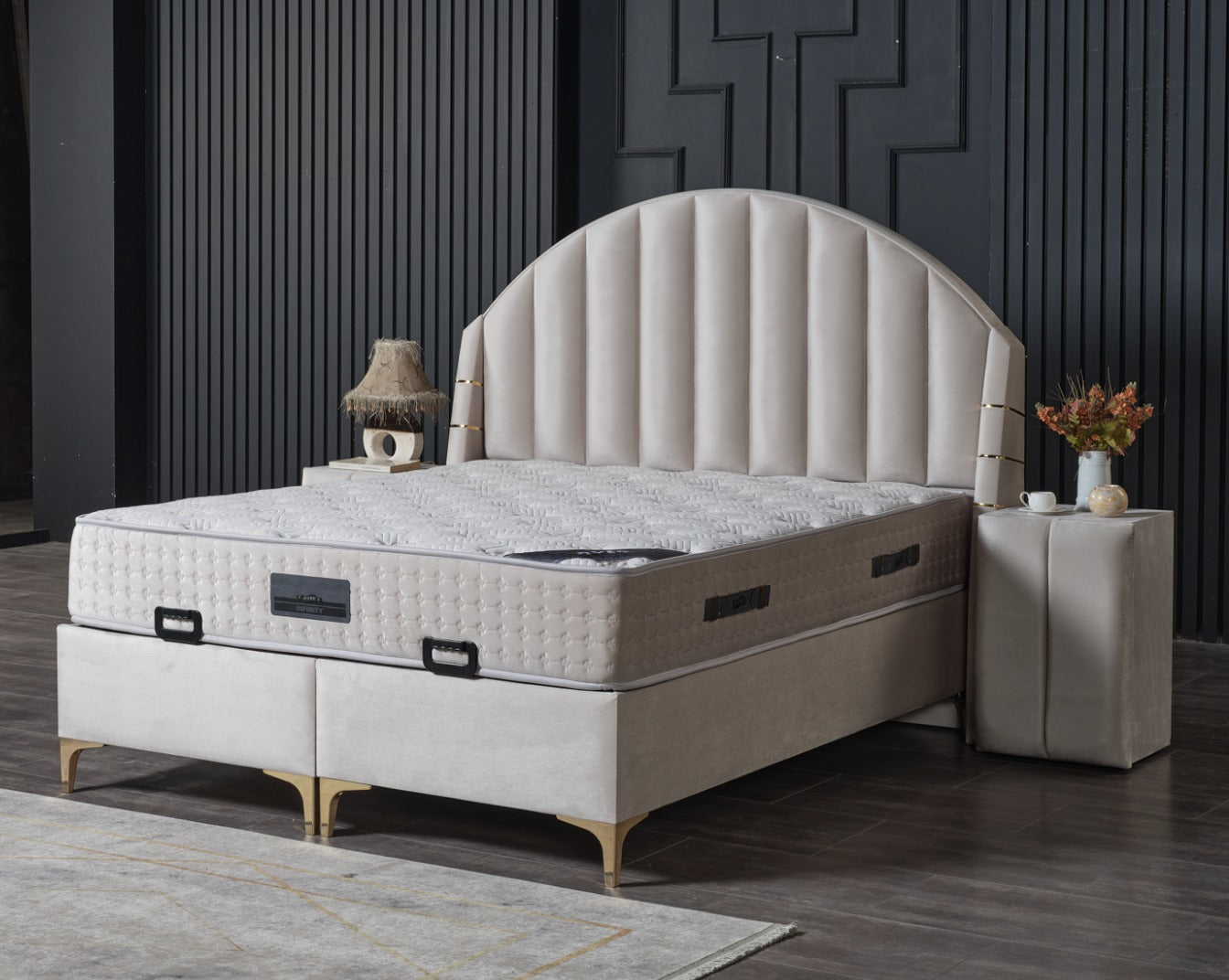 HARLEM Opbevaringsseng m. Hovedgavl