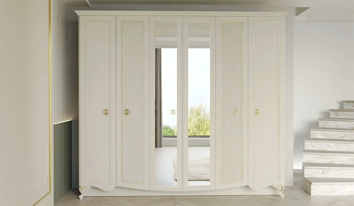 HURREM Garderobeskab m. 6 dør