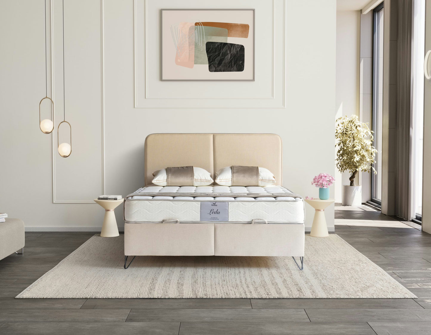 LEDA Opbevaringsseng m. Hovedgavl