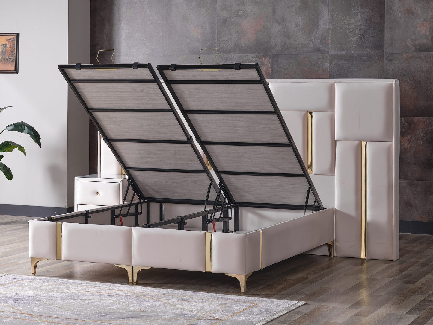 MELIS Opbevaringsseng m. Hovedgavl