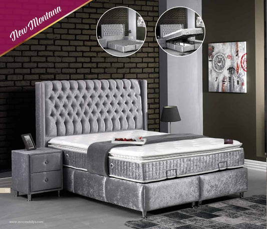 NEW MONTANA Opbevaringsseng m. Hovedgavl