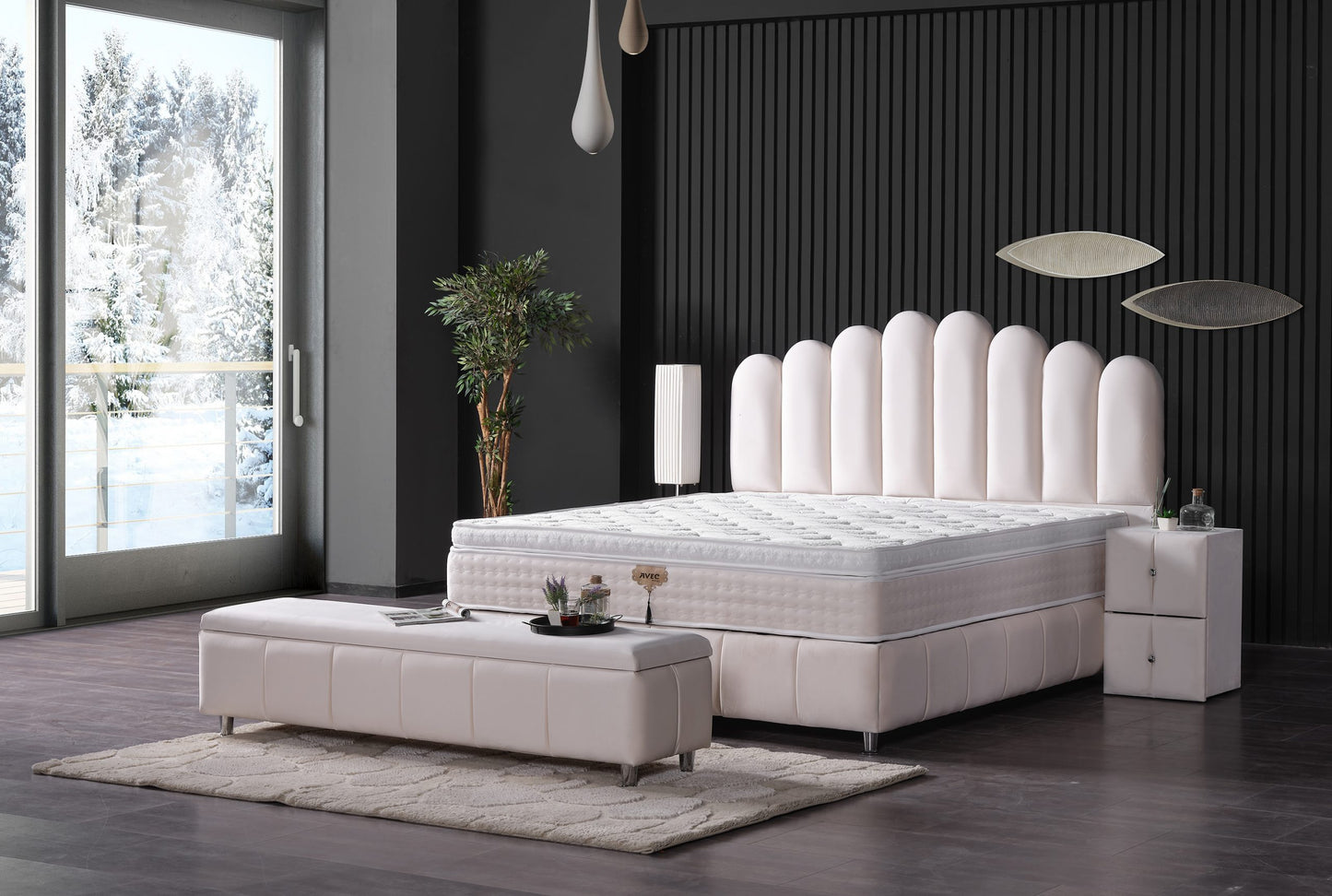 OKYANUS Opbevaringsseng m. Hovedgavl