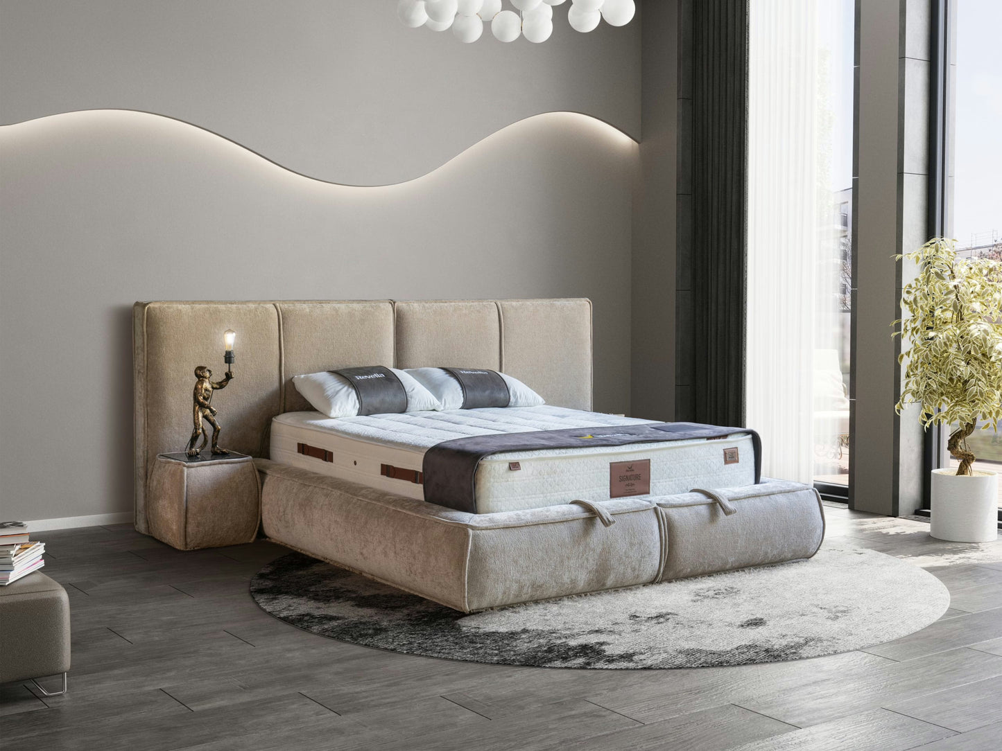 SEOSSA Opbevaringsseng m. Hovedgavl